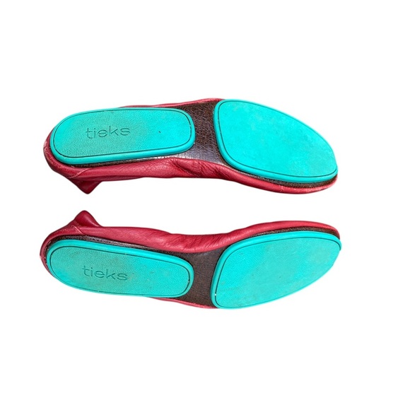 Tieks Ruby Leather Flats - Picture 2 of 6